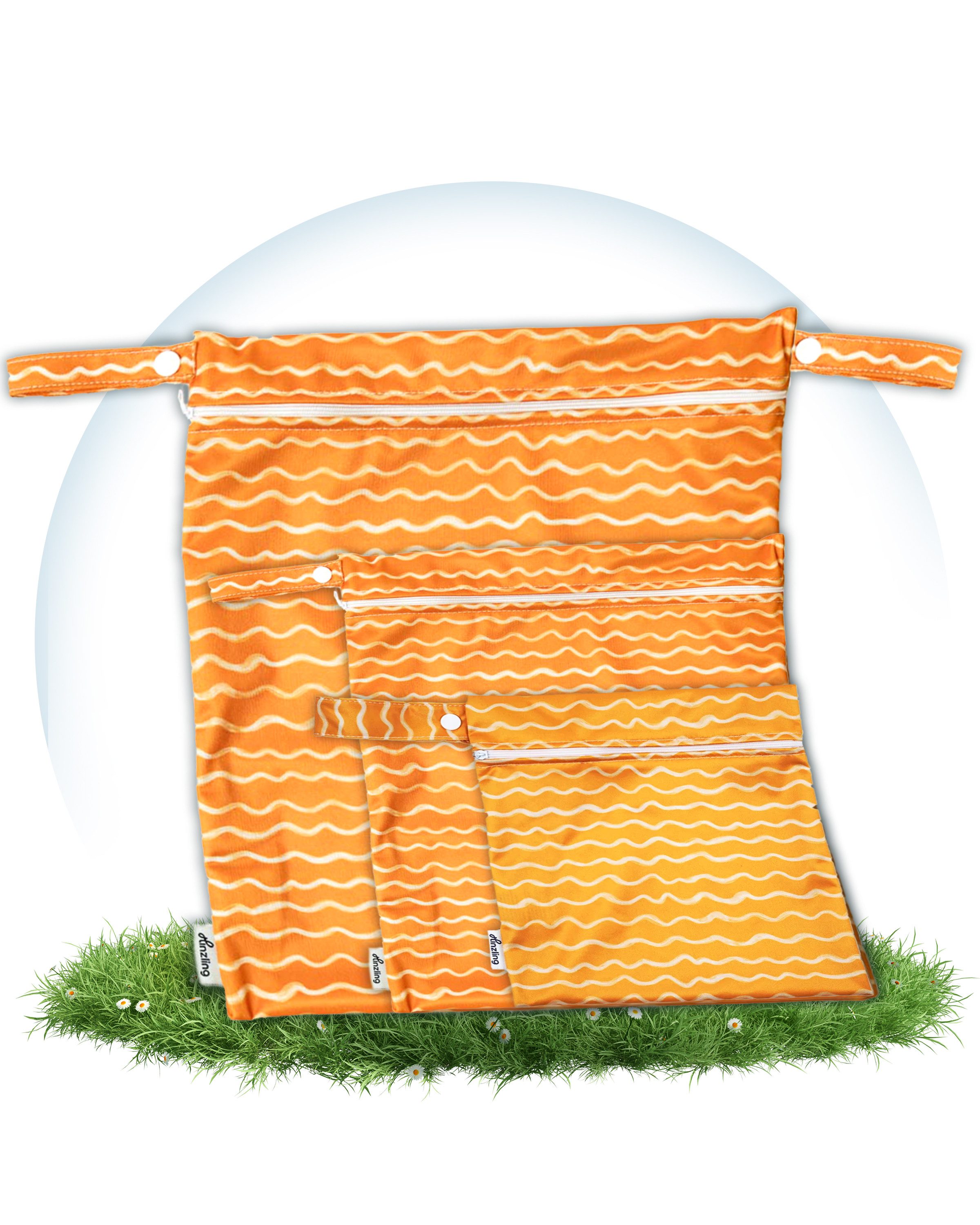 Hinzling Windeltasche Wetbag für Stoffwindeln – Nachhaltige Wetbags aus recyceltem Polyester