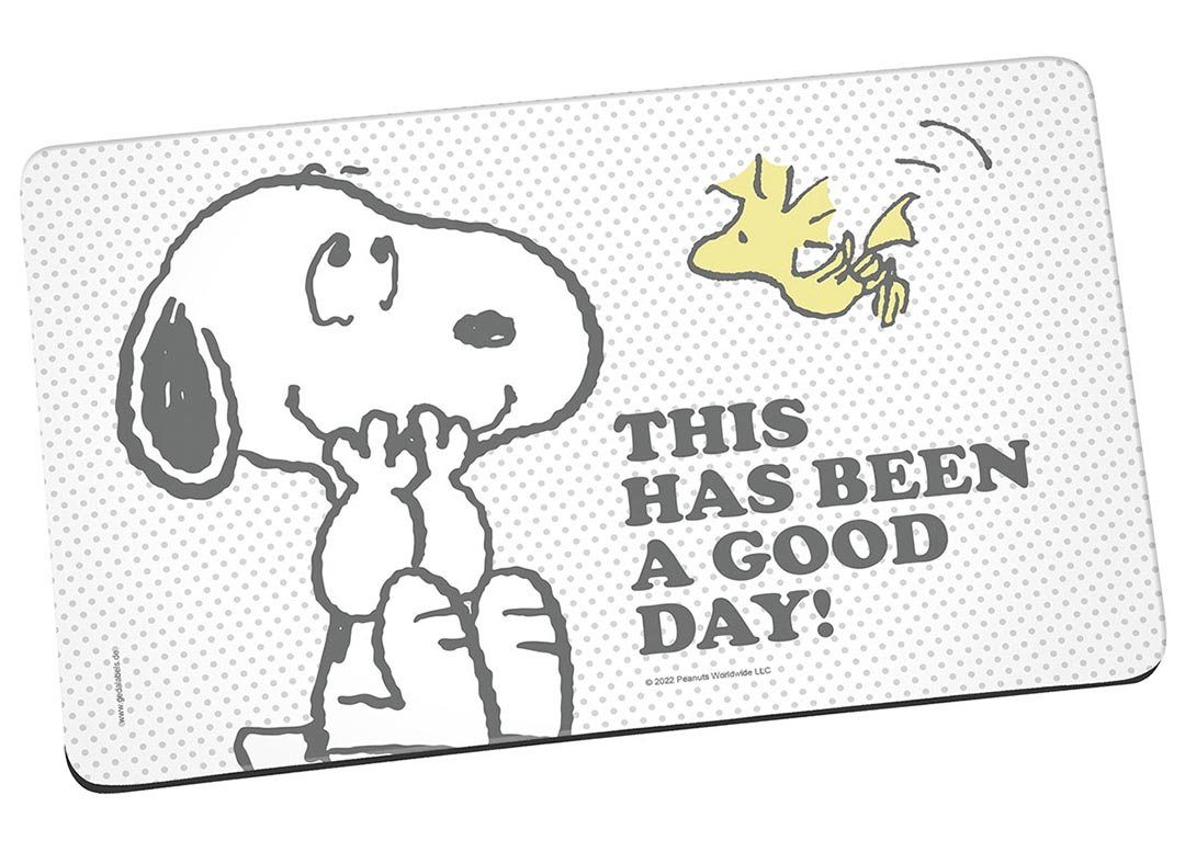 Geda Labels GmbH Frühstücksbrett Frühstücksbrettchen Snoopy Good Day, Resopal, glatte Oberfläche, leicht zu Reinigen