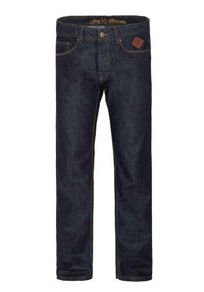 KingKerosin Relax-fit-Jeans Robin in dark blue mit Logo-Patch