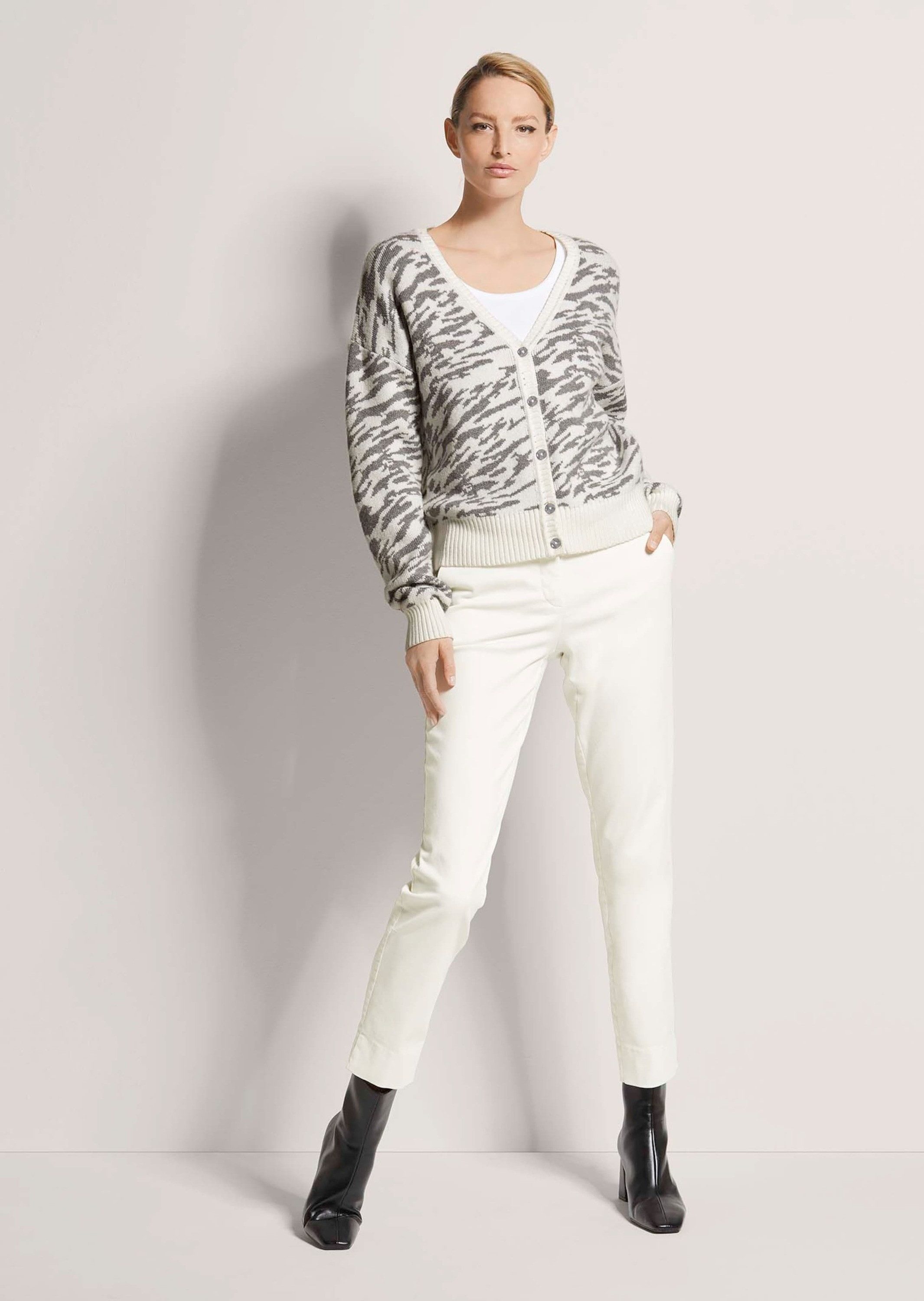 MADELEINE Strickjacke Strickjacke mit Jacquard-Muster