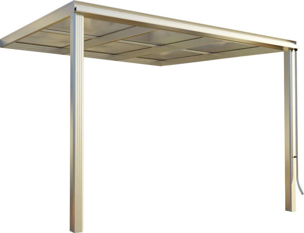 Beckmann Terrassendach Exklusiv Gr. 5, BxT: 307x321,7 cm, Bedachung Doppelstegplatten