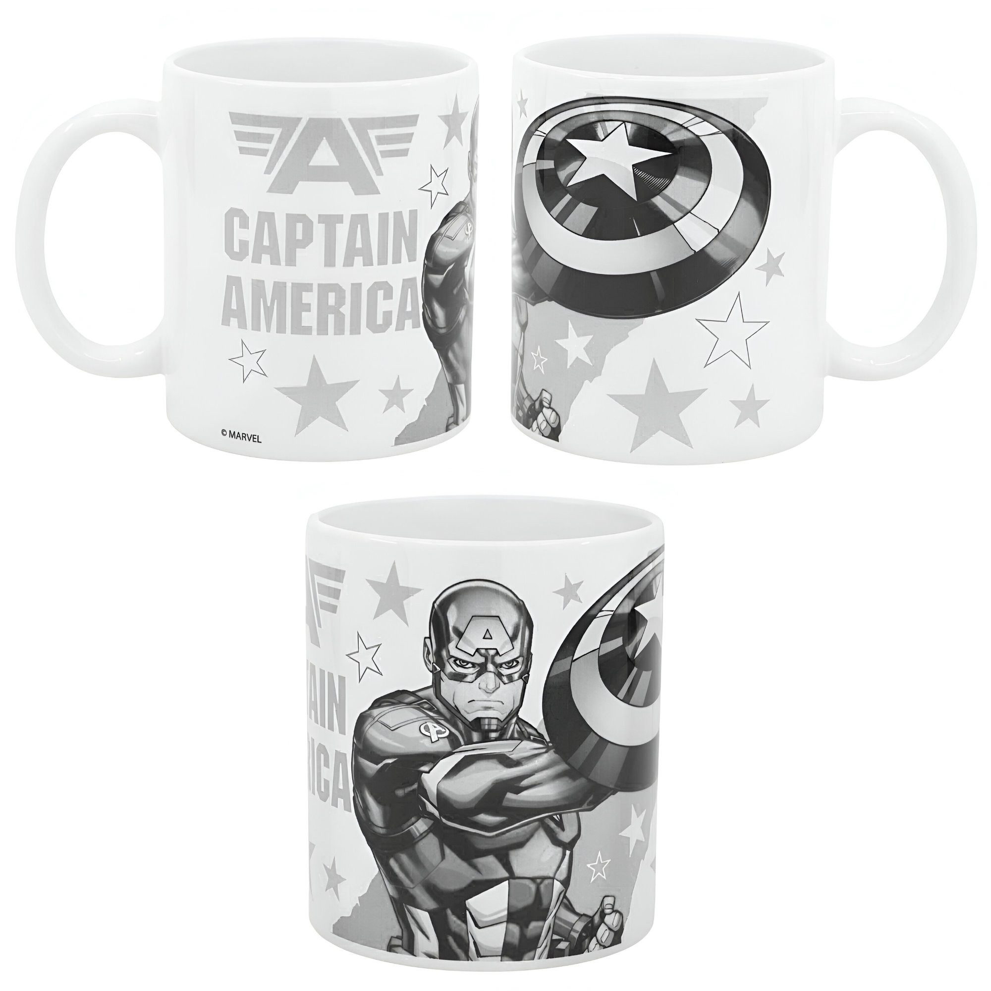 MARVEL Tasse Marvel Avengers Captain America Kaffeetasse Teetasse Geschenkidee, Keramik
