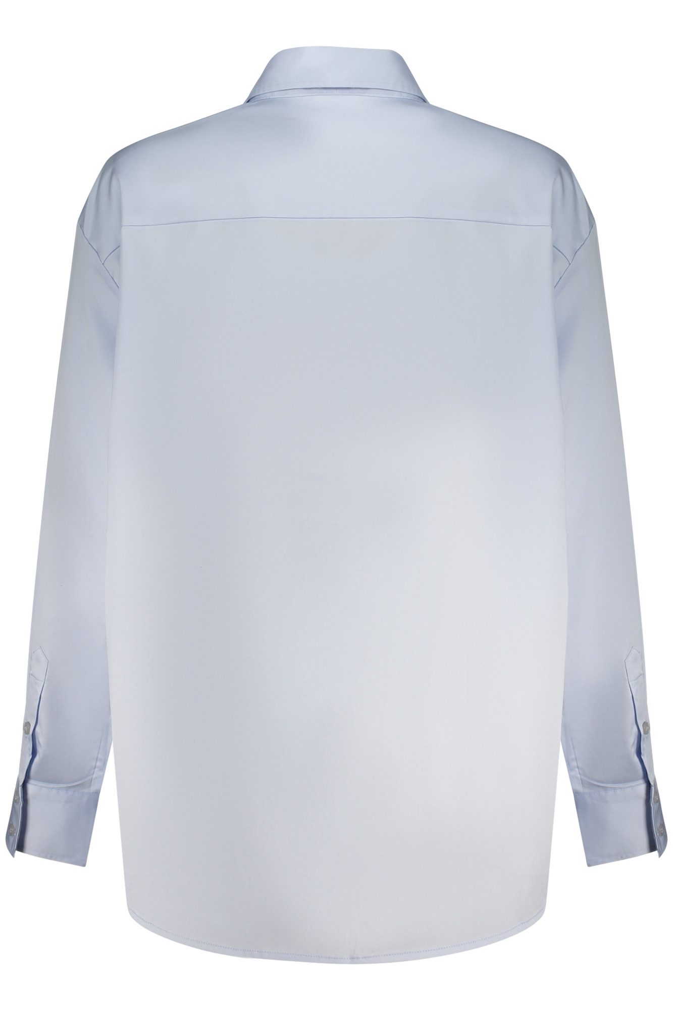GUESS JEANS Blusenshirt Blaues Damenhemd mit italienischem Kragen und
