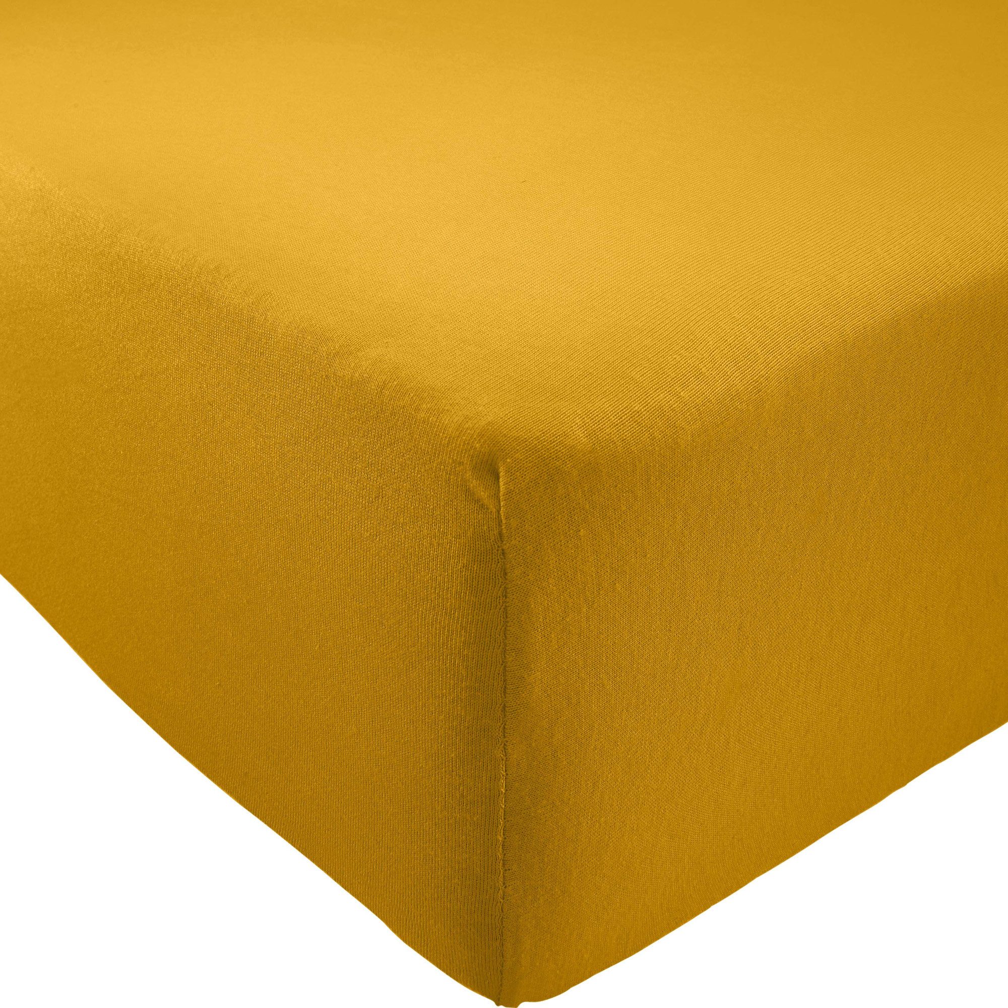 REDBEST Spannbettlaken Spannbettlaken "Pittsburgh", Polyester, Gummizug: Rundumgummi, (1 Stück), Single-Jersey Uni