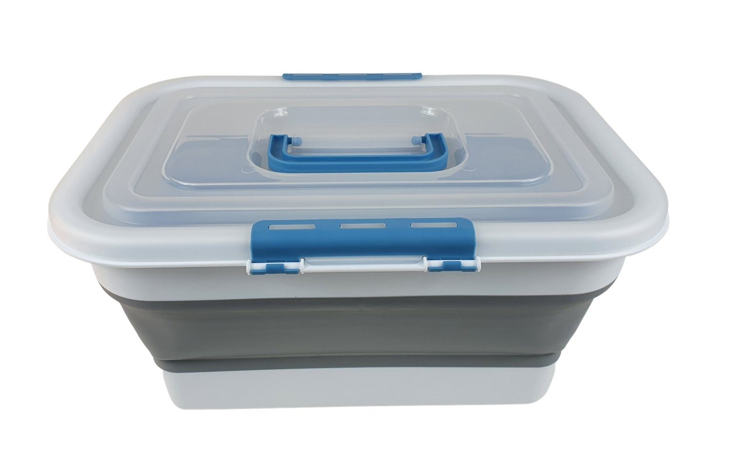 sesua Aufbewahrungsbox faltbare Kunststoffbox mit Deckel 18L