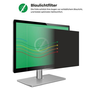 upscreen Blickschutzfolie für HP Spectre x360 13-4001ng, Displayschutzfolie, Blaulichtfilter Privacy Folie Schutzfolie Sichtschutz klar Anti-Spy