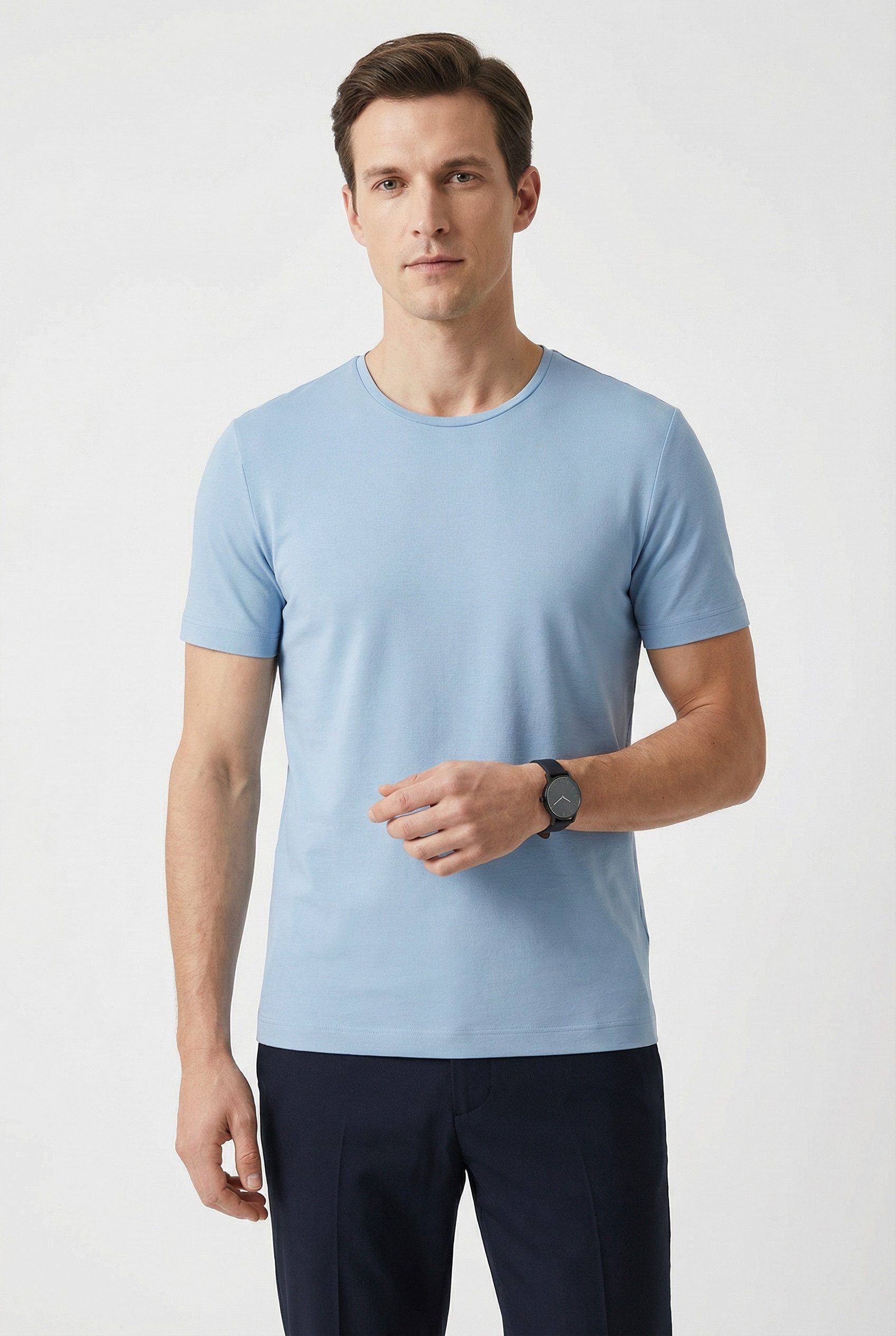 OLYMP Rundhalsshirt aus Leinen günstig online kaufen