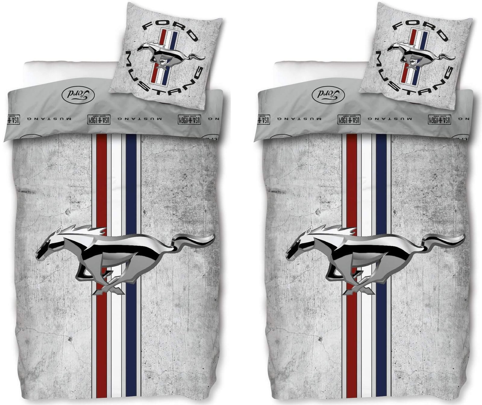 SkyBrands Bettwäsche Ford Mustang - Partner-Bettwäsche-Set für 2 Personen, günstig online kaufen