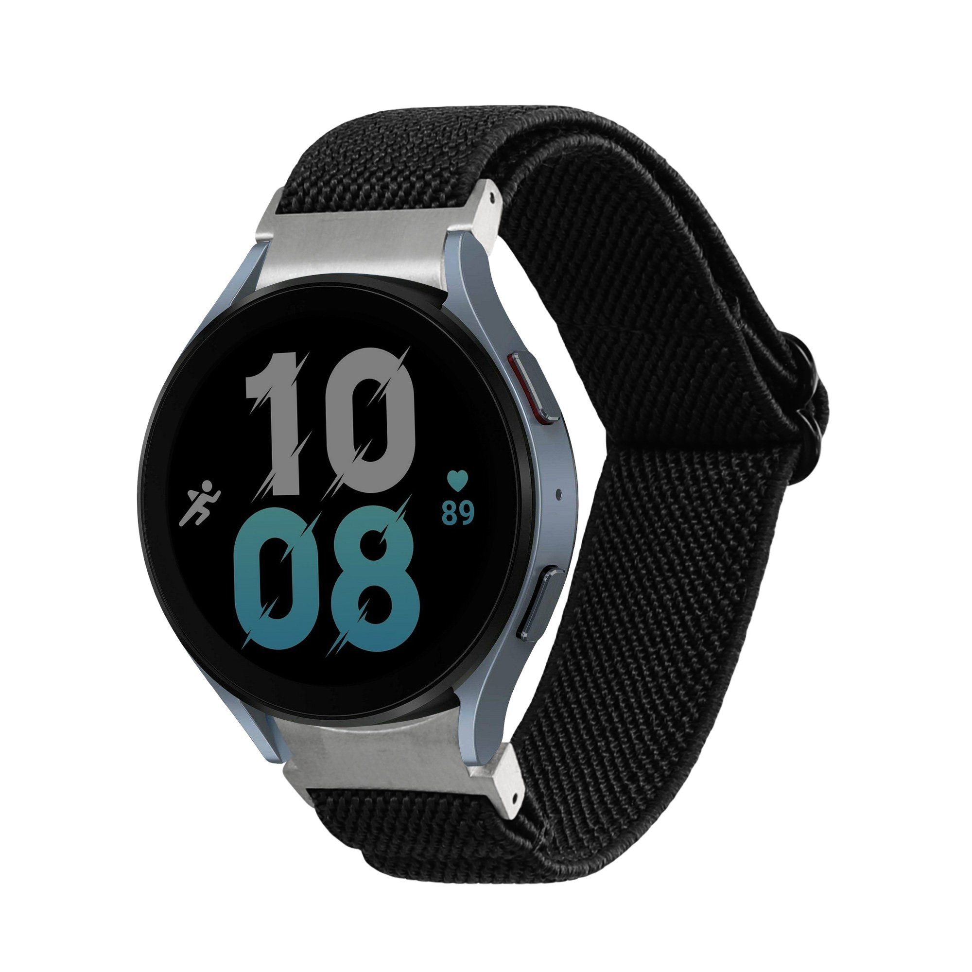 kwmobile Uhrenarmband Armband für Samsung Galaxy Watch 5 / Watch 5 Pro / Watch 6 / 6 Classic, Nylon Fitnesstracker Sportarmband Band - Innenmaße von 14 - 22 cm