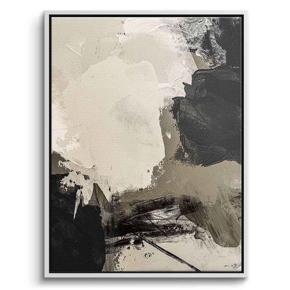DOTCOMCANVAS® Leinwandbild Seeking Enlightenment, Leinwandbild beige braun moderne abstrakte Kunst Druck Wandbild