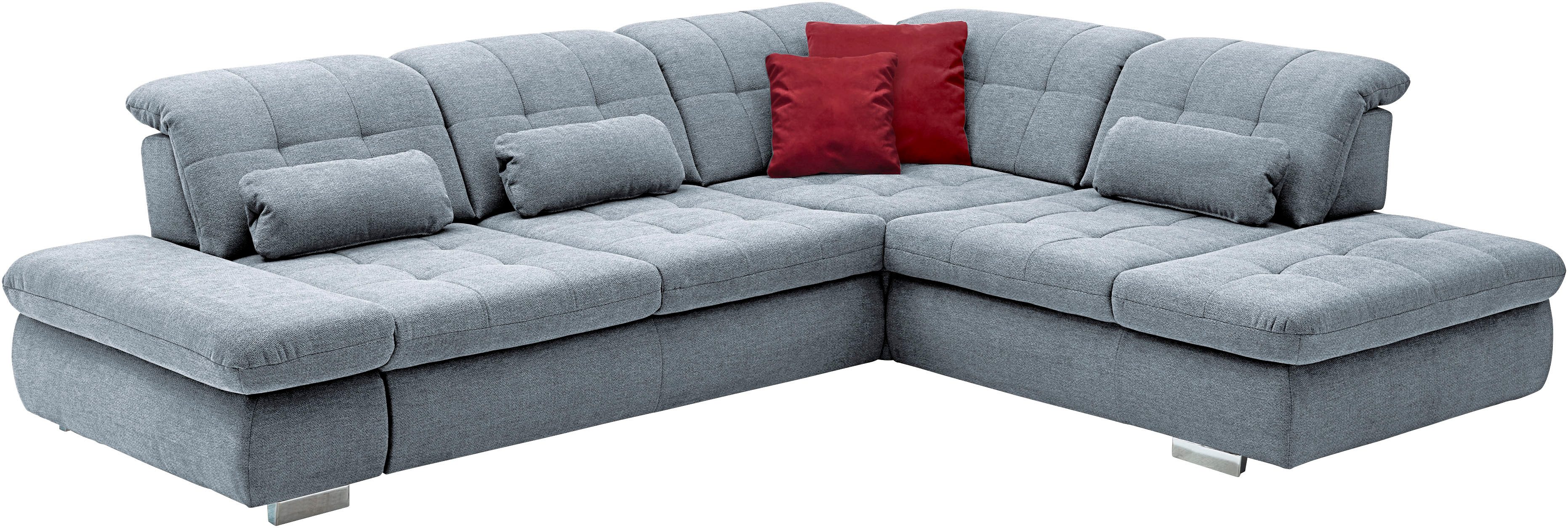 Die PlanBar Ecksofa MP-IN17004 L-Form, Breite 323 cm, wahlweise weitere Funktionen, Federkernpolsterung, inkl. Sitztiefenverstellung