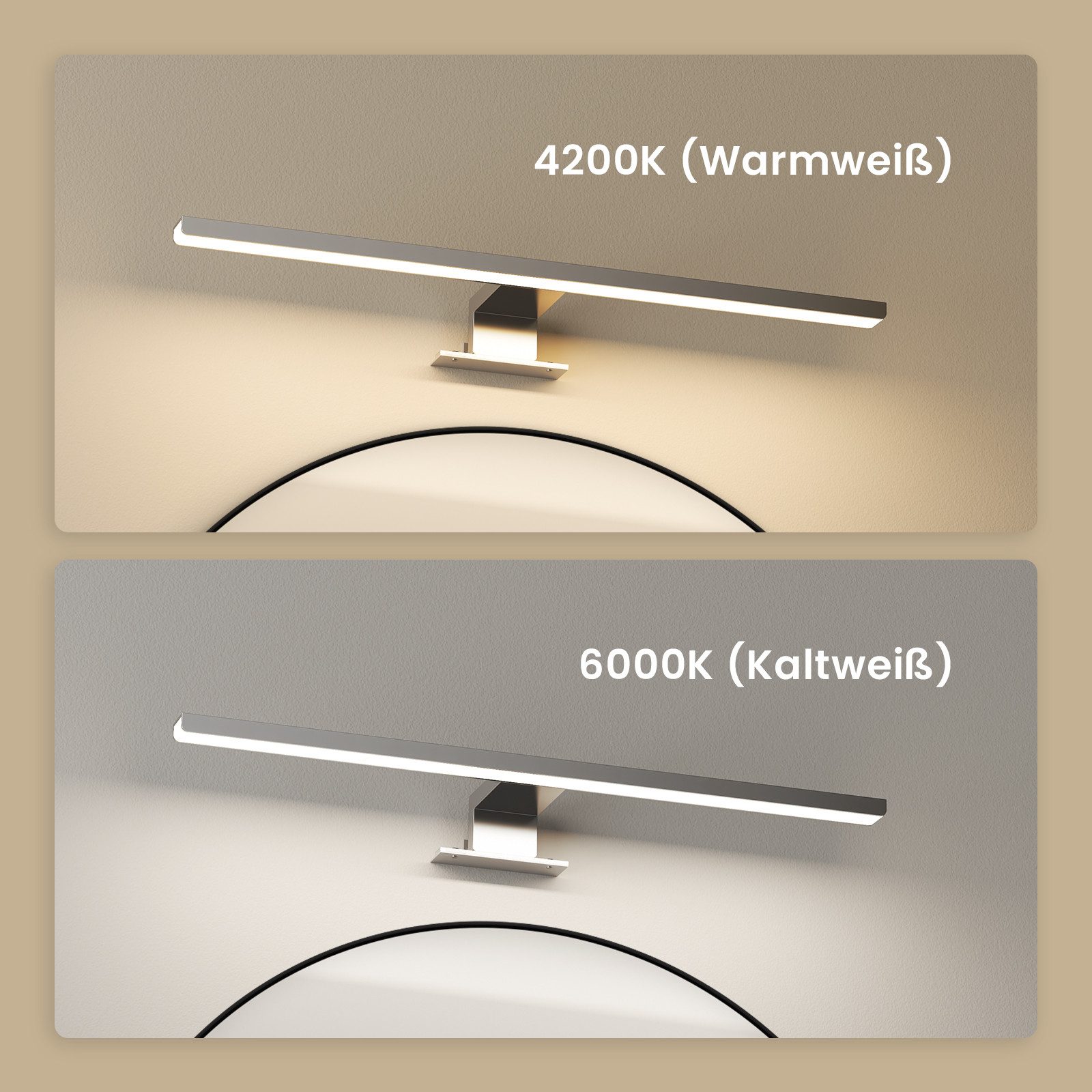 EMKE Spiegelleuchte LED L: 40cm 8W günstig online kaufen