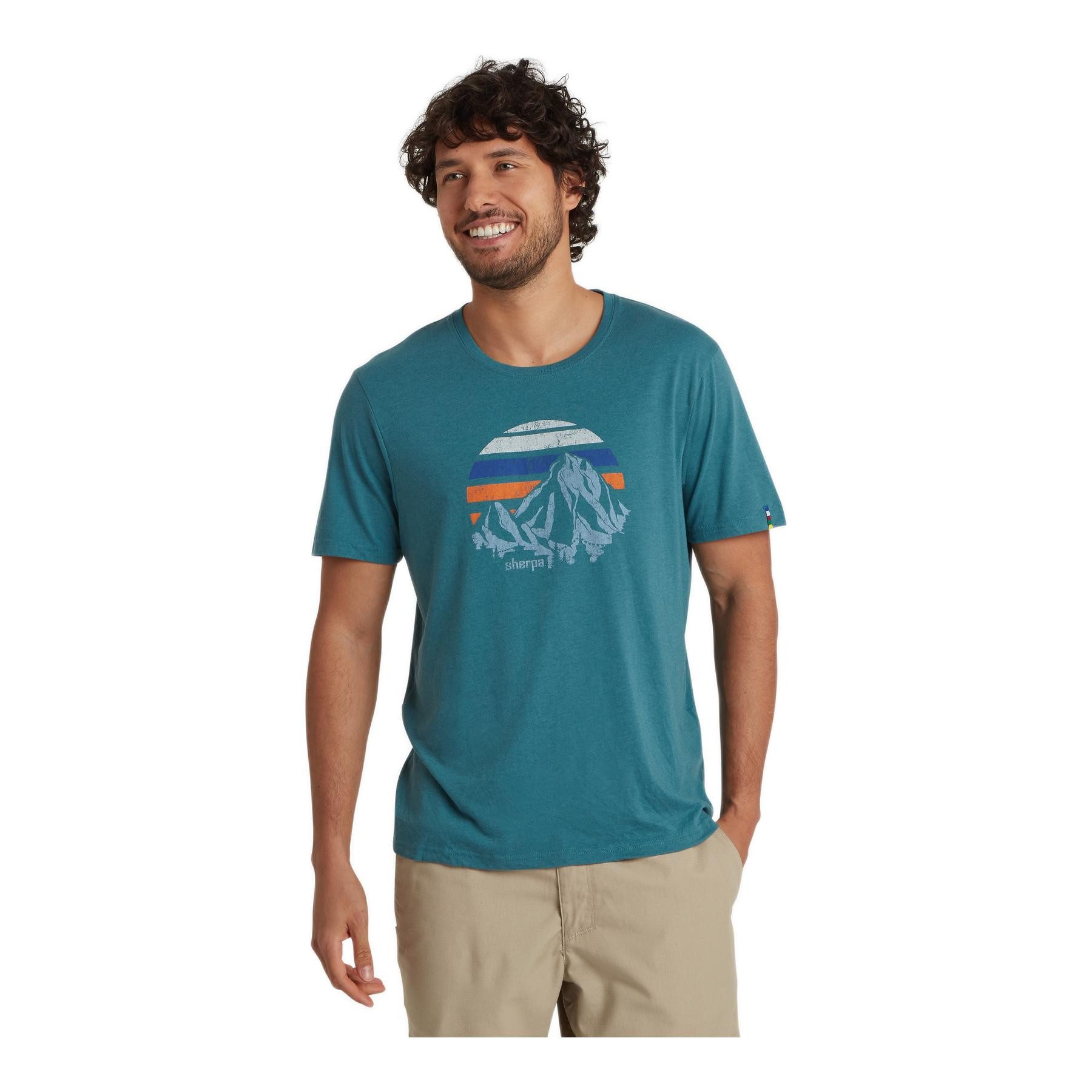 Sherpa Kurzarmshirt BALI RETRO SUNSET TEE Herren