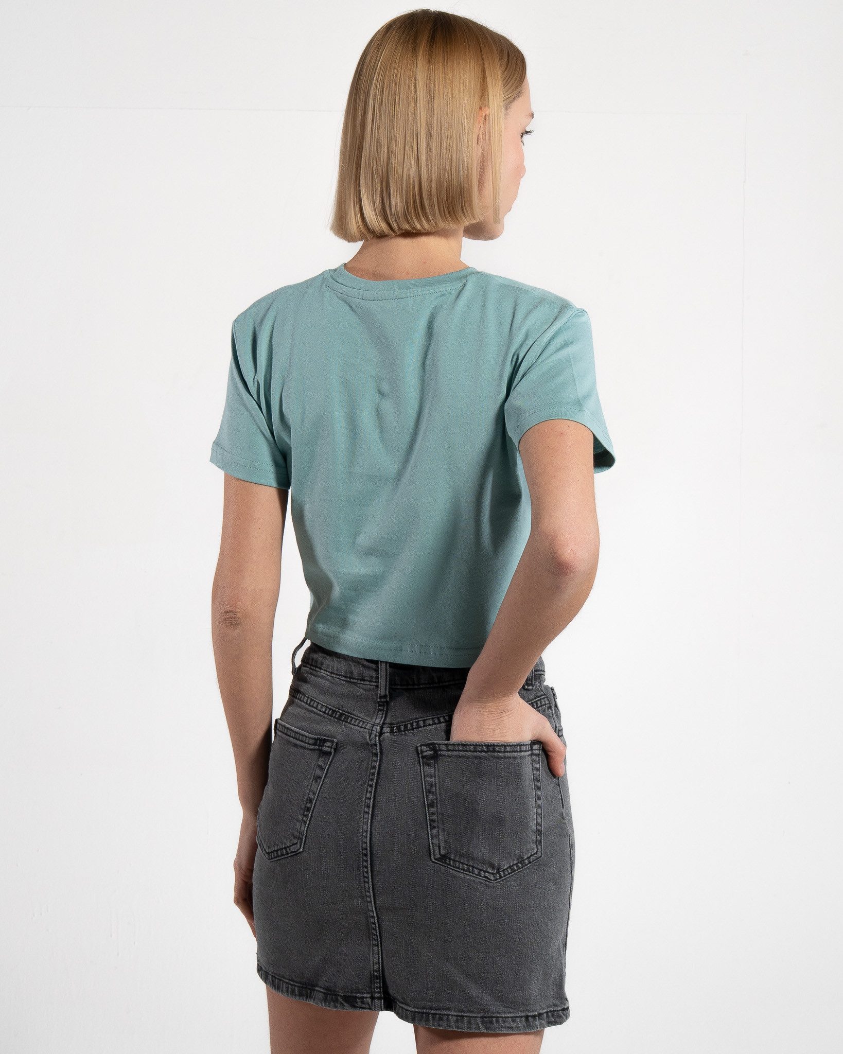 GORG Kurzarmshirt Cropped Damen-T-Shirt aus Bio-Baumwolle günstig online kaufen