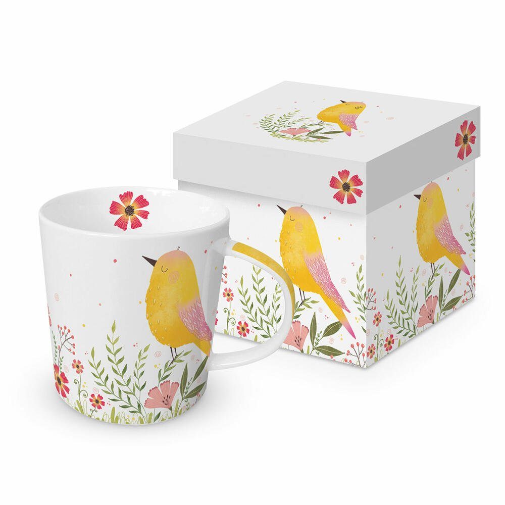 PPD Tasse Bird yellow Trend Mug 400 ml, New Bone China