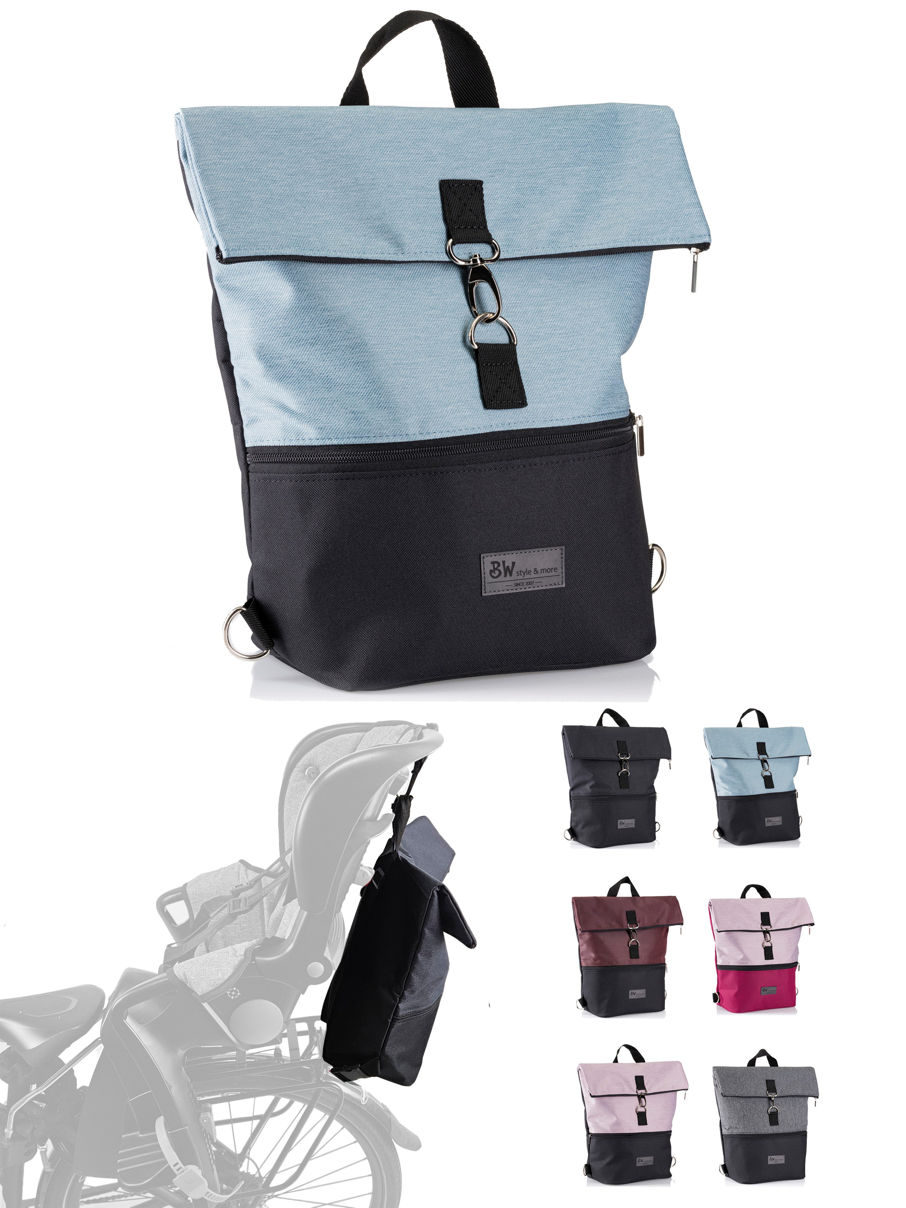 BambiniWelt by Rafael K. Fahrradtasche Fahrradtasche Rucksack für Kinderfahrradsitz universal