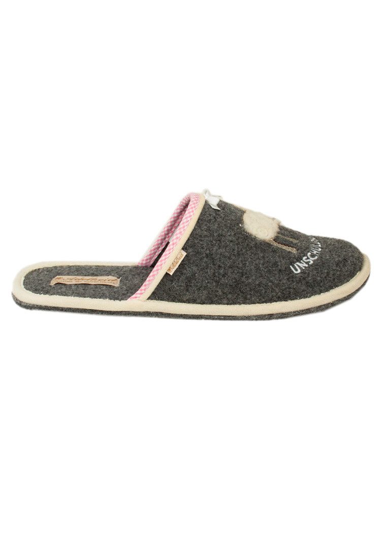 ADELHEID Unschuldslamm Filzpantoffel Pantoffel