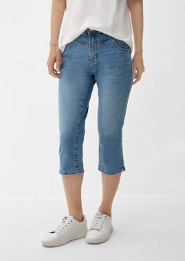 s.Oliver 7/8-Jeans Capri-Jeans Betsy / Slim Fit / Mid Rise / Slim Leg Waschung
