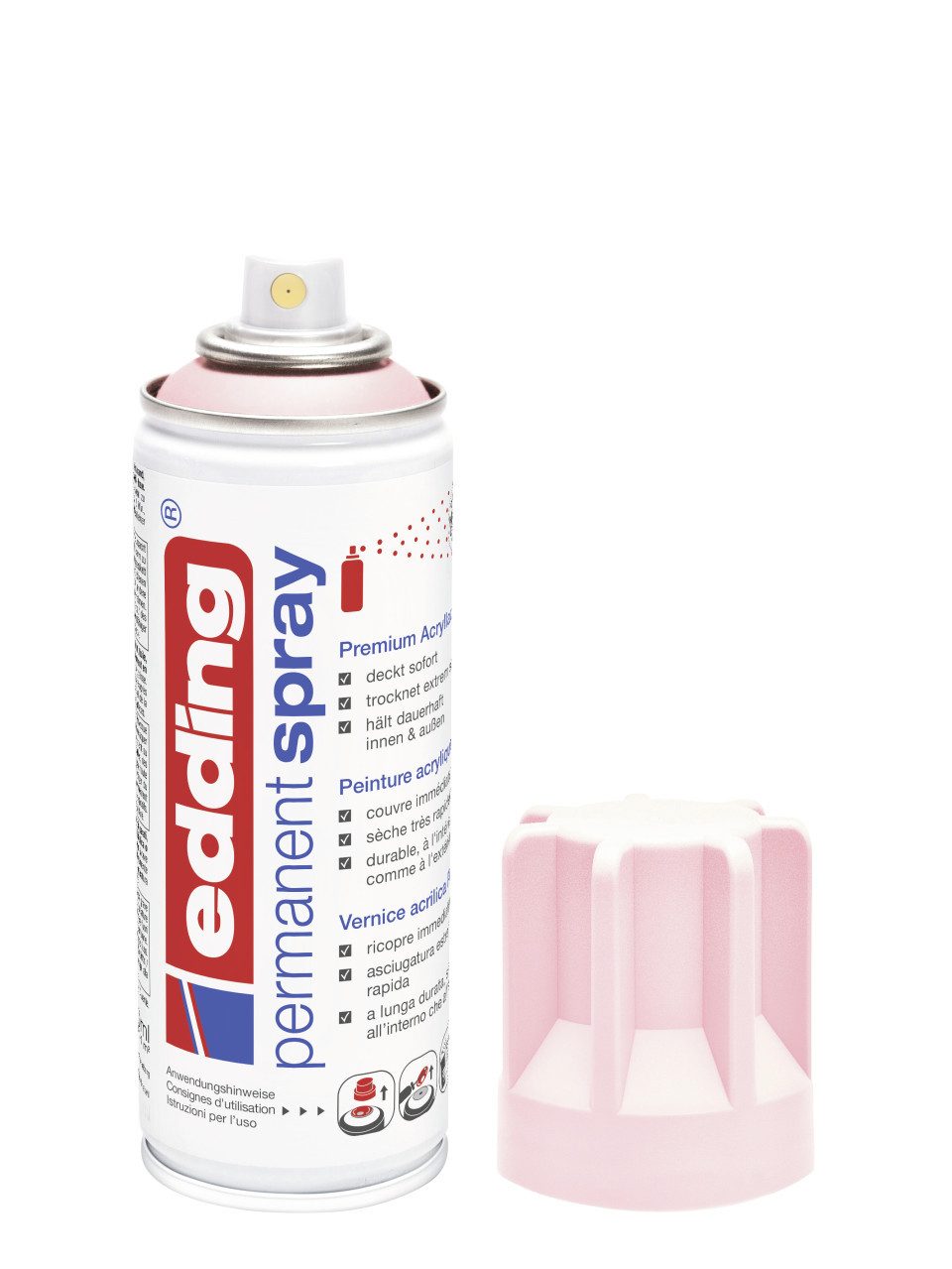 edding Sprühlack edding 5200 Permanent Spray Premium pastellrosa