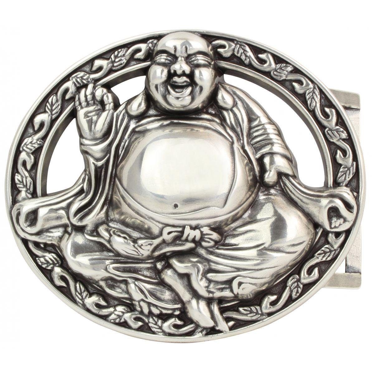 BELTINGER Gürtelschnalle Buddha 4,0 cm - Buckle Wechselschließe Gürtelschließe 40mm - Gürtel bi