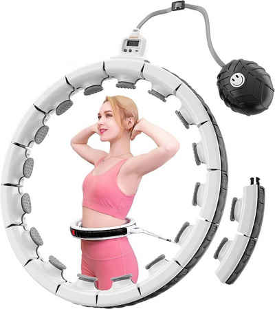 keystar Hula-Hoop-Reifen mit intelligentem Digitalzähler und 18 abnehmbaren Teilen, (75cm bis 125cm Taillenumfang, Massagenoppen für entspannendes Hula Hoop Erlebnis, 18-tlg., Perfekt für effektiven Gewichtsverlust und Spaß beim Training)