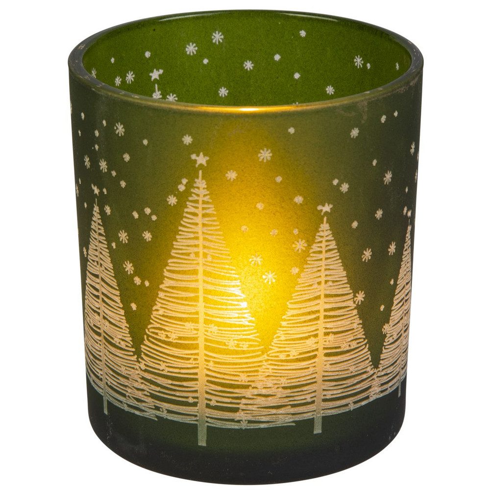 MICA Windlicht Windlicht - Tannenbaum schwarz/rot günstig online kaufen