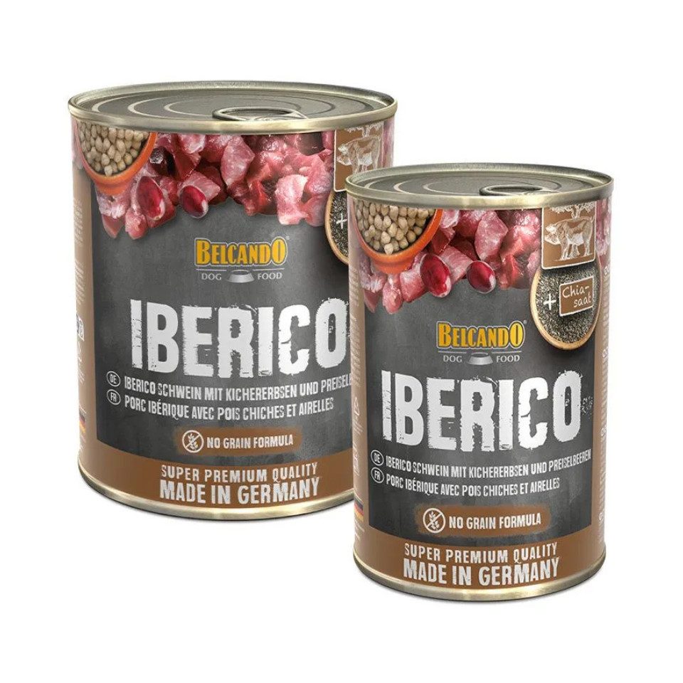 Belcando Iberico Schwein mit Kichererbsen und Preiselbeeren - Nassfutter 6x800g, Nassfutter für: Hunde