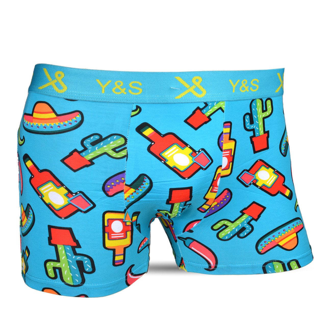 Socked Boxershorts bunte Unterhosen (4-St) bunte, lustige, farbige Retroshorts