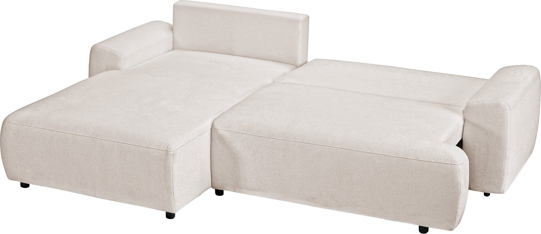 exxpo - sofa fashion Bettkasten angenehmen Teile, inklusive Ecksofa, Bezug, 2 in Bettfunktion und