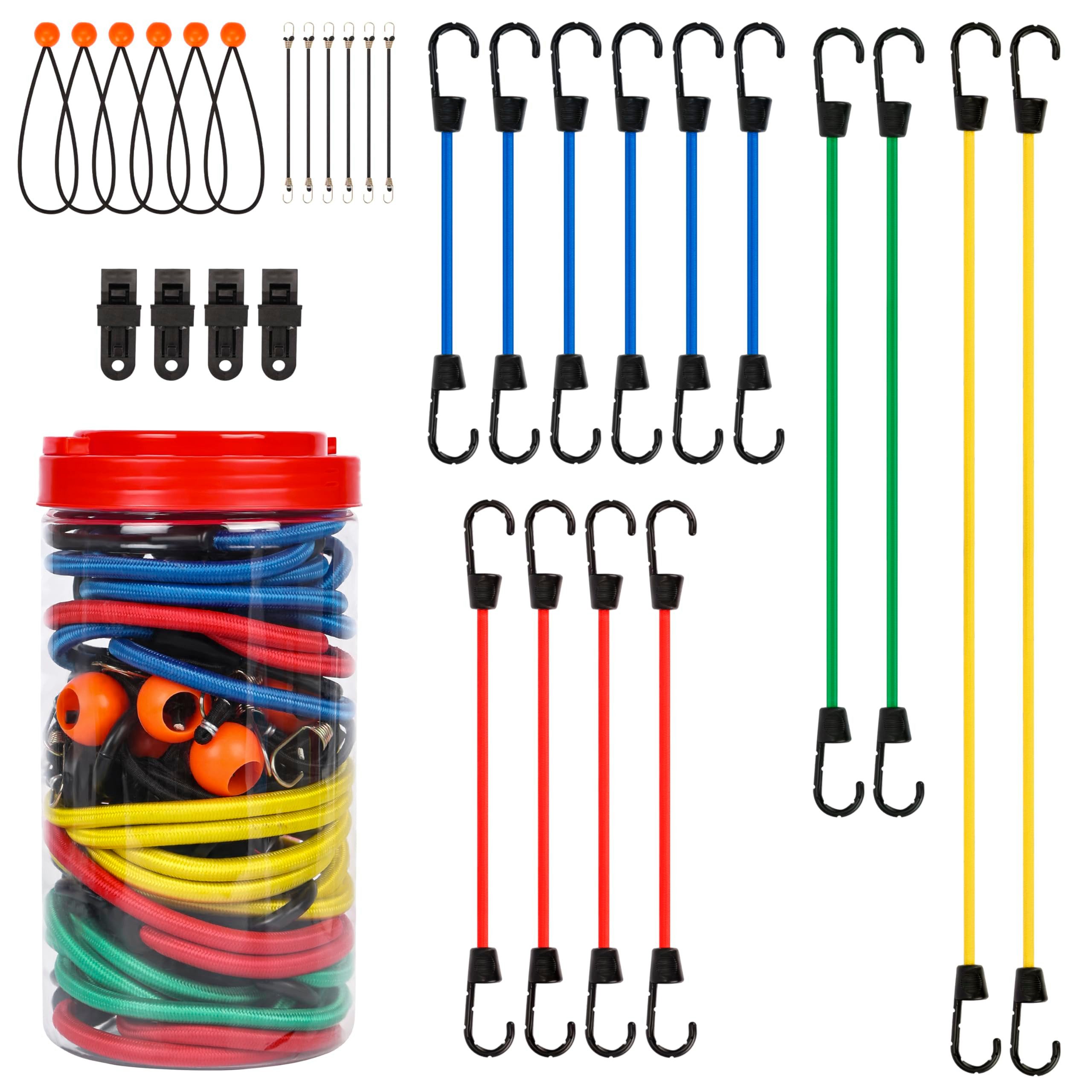 Spanngurt Belle Vous 30-teiliges Bungee Expander Sortiment mit Haken - 46-190cm