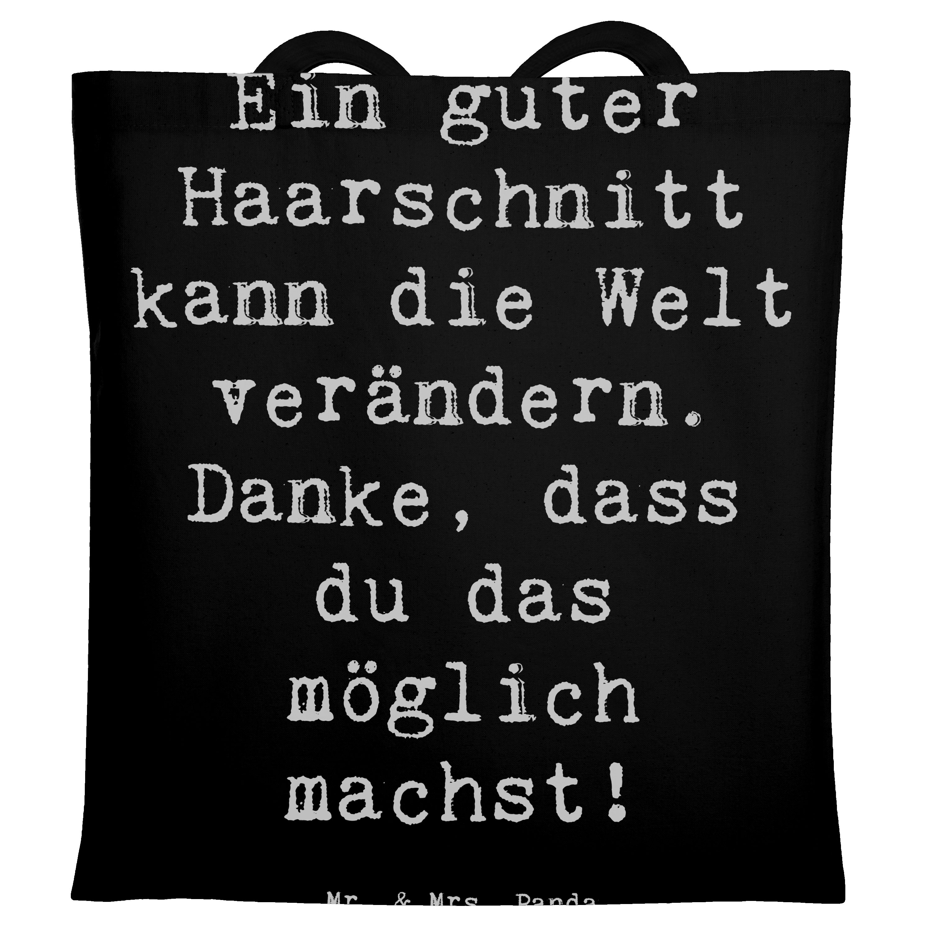 Tragetasche Friseur Wunder - Schwarz - Geschenk, leidenschaftlicher Friseur, Dank