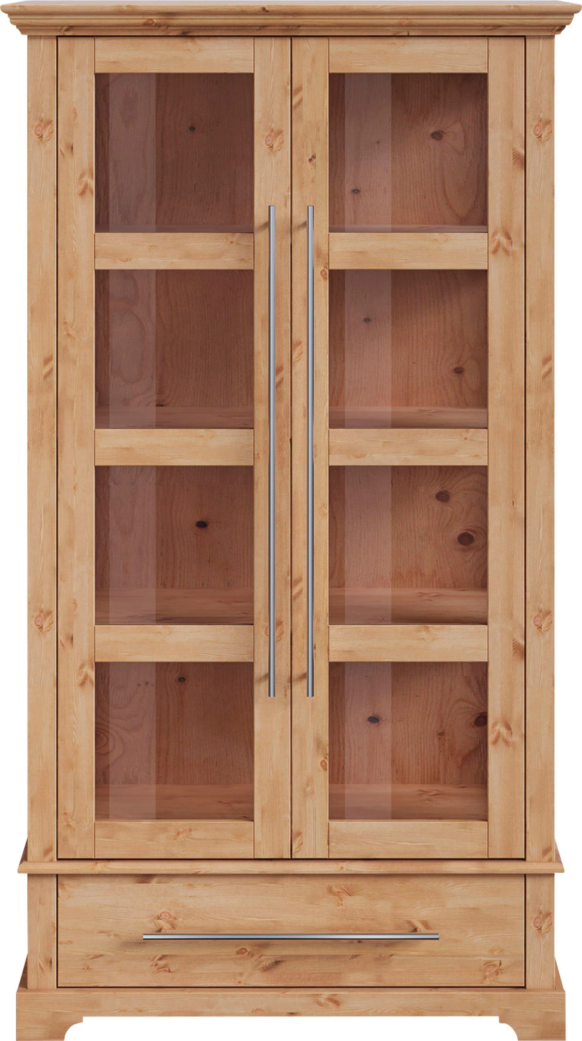 OTTO home Vitrine Melissa Höhe 169 cm, Breite 94 cm, 2-türig, Kiefer massiv, FSC® – Bild 4 von 5