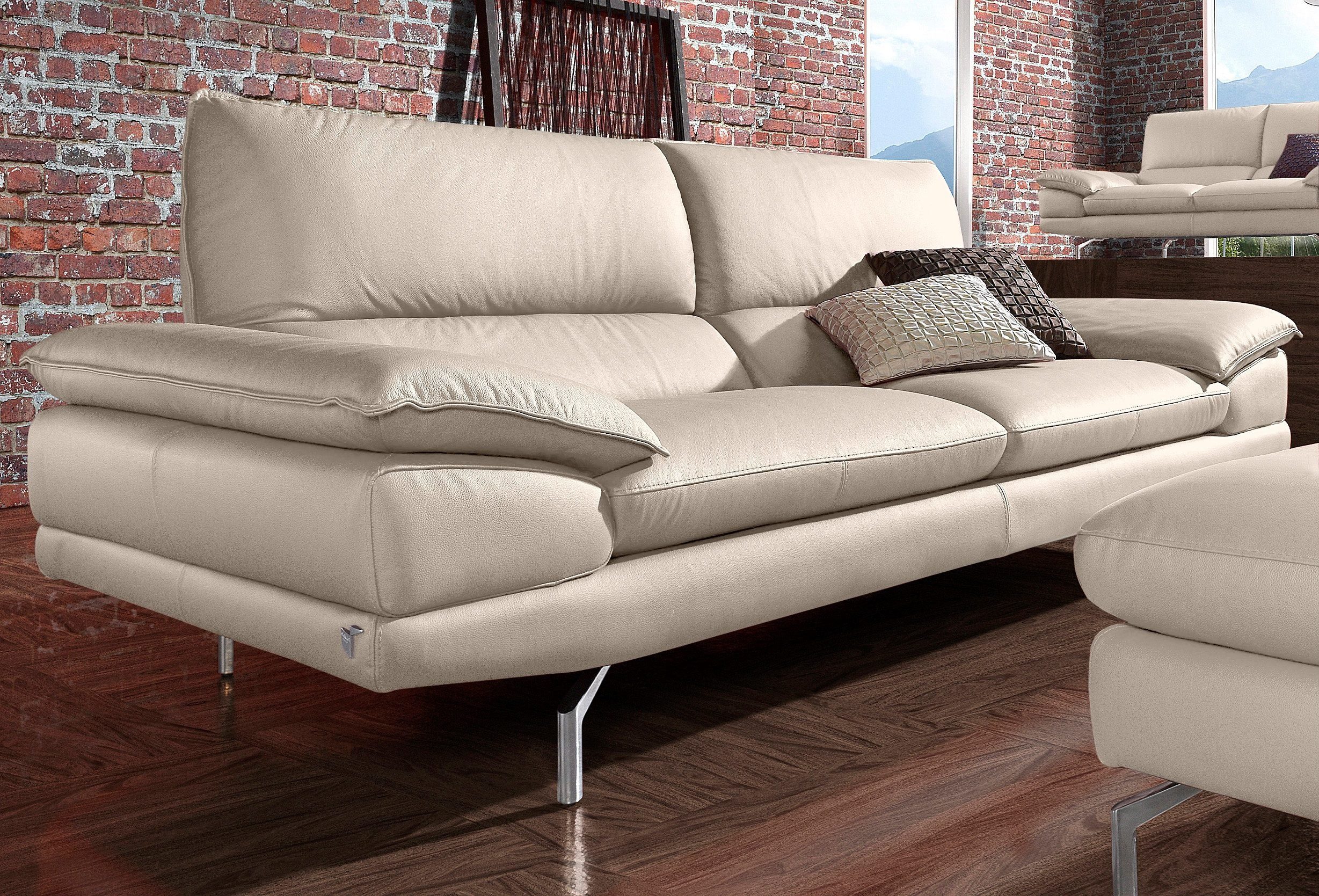 CALIA ITALIA 3-Sitzer Dave, italienisches Designsofa, mit erstklassigem Sitzkomfort, in zwei Lederqualitäten und toller Detailverarbeitung