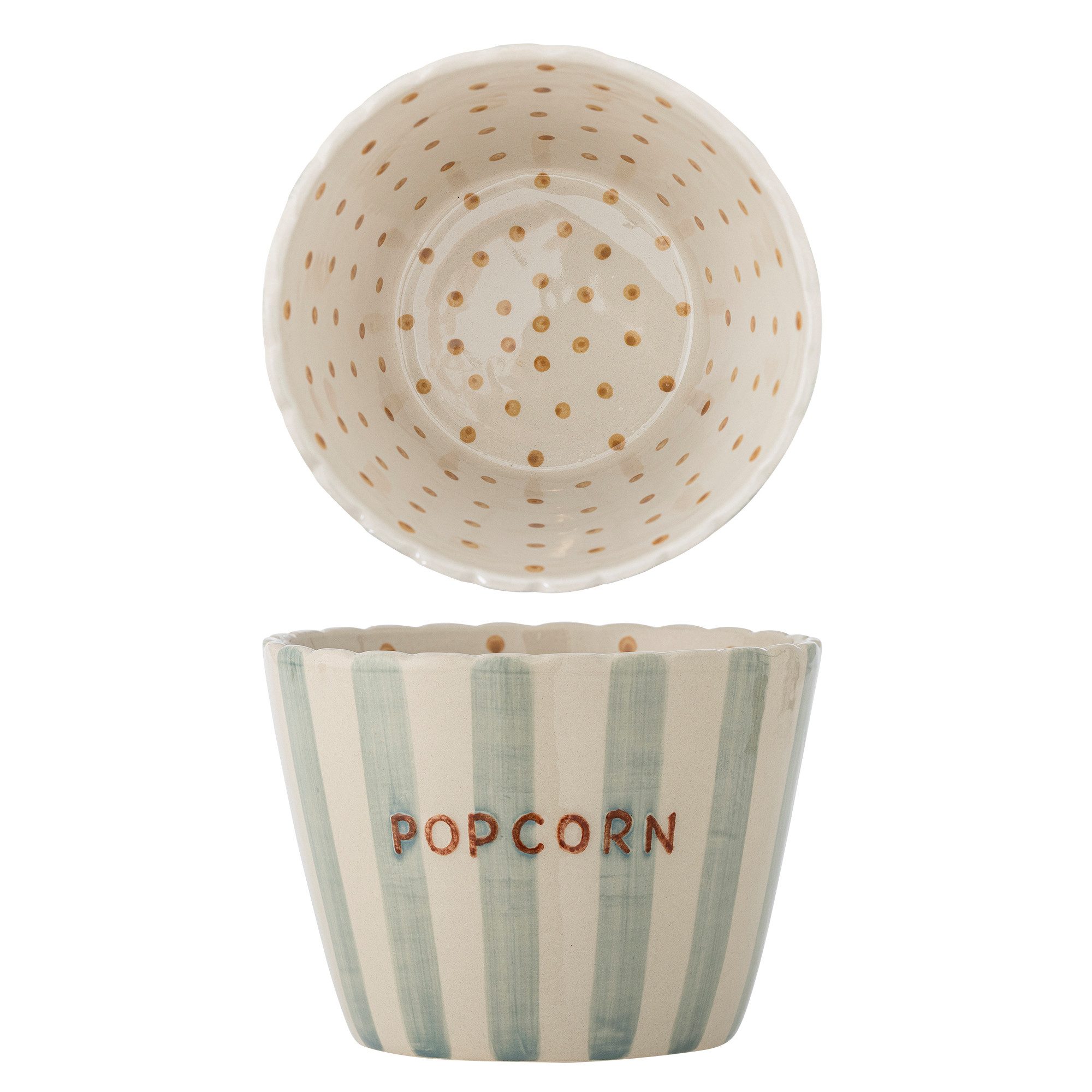 Bloomingville Snackschale Schale POPCORN, 100% Steinzeug