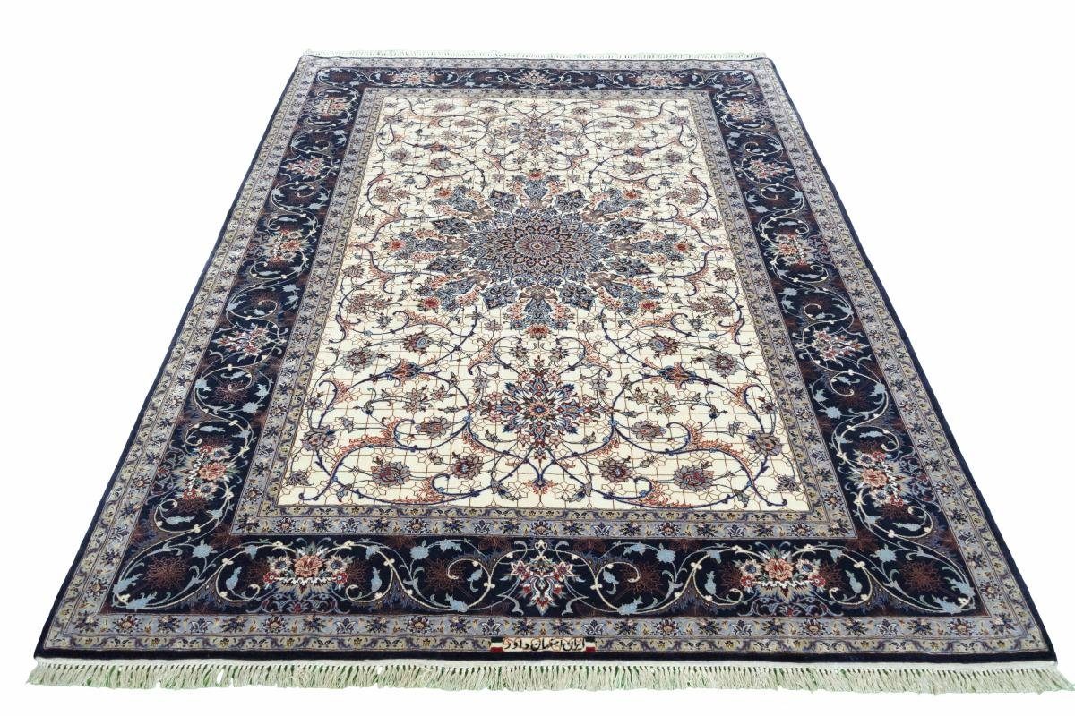 mm Orientteppich, Nain Höhe: Handgeknüpfter rechteckig, Seidenkette Orientteppich Trading, 165x229 Isfahan 6