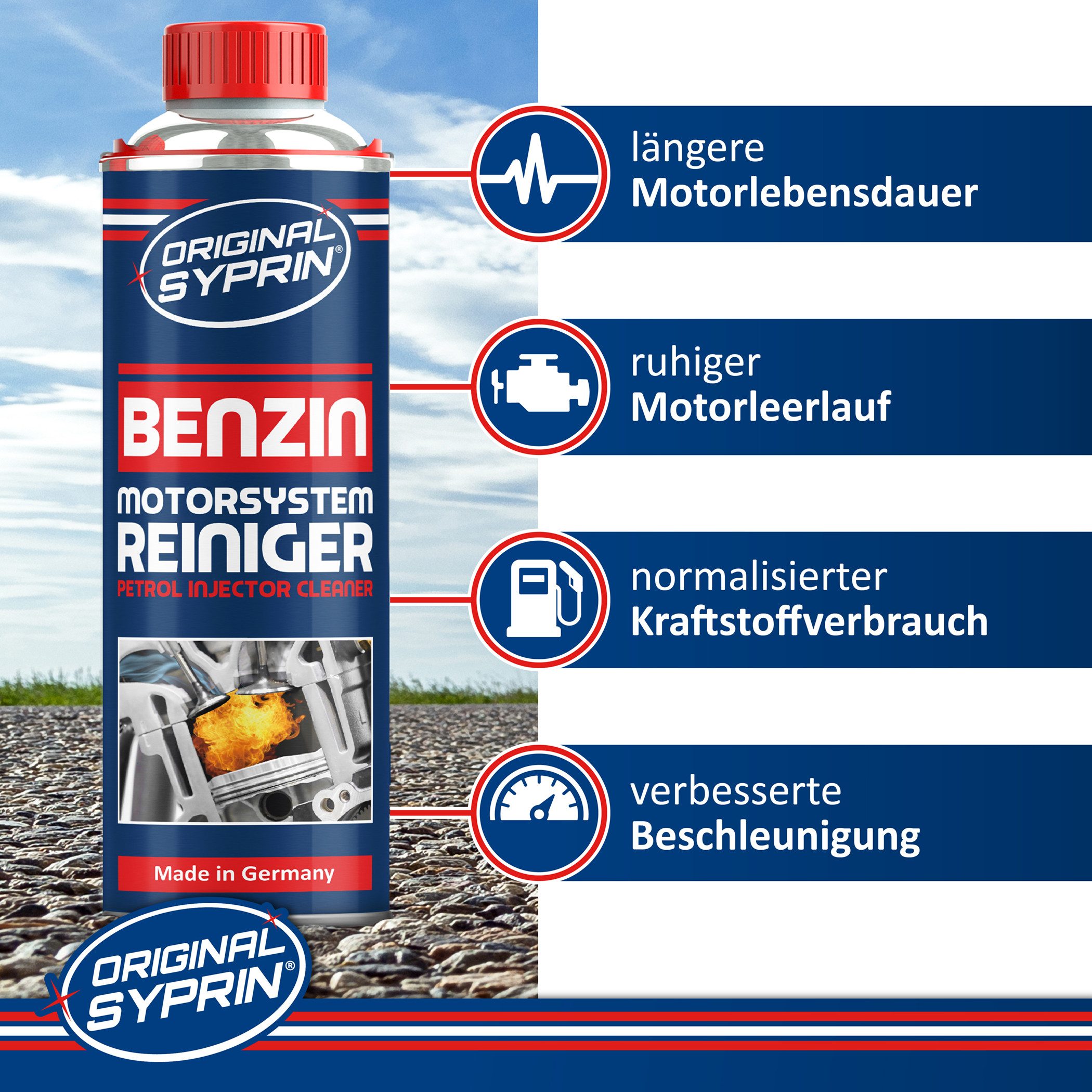 Original Syprin Benzin-Stabilisator Benzin Additiv und Benzin Systemreiniger Benzin Rescue Box, 0.750 l, (Benzin Additiv und Benzin Systemreiniger, 1-St., Benzi – Bild 3 von 5