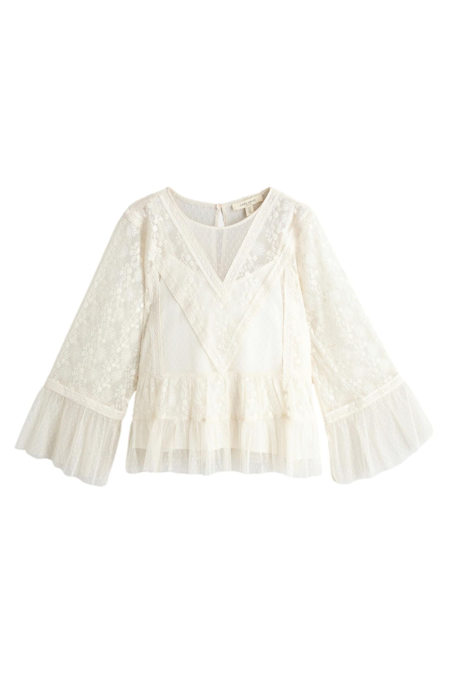 Blusentop Laura Ashley Bluse mit Camisole