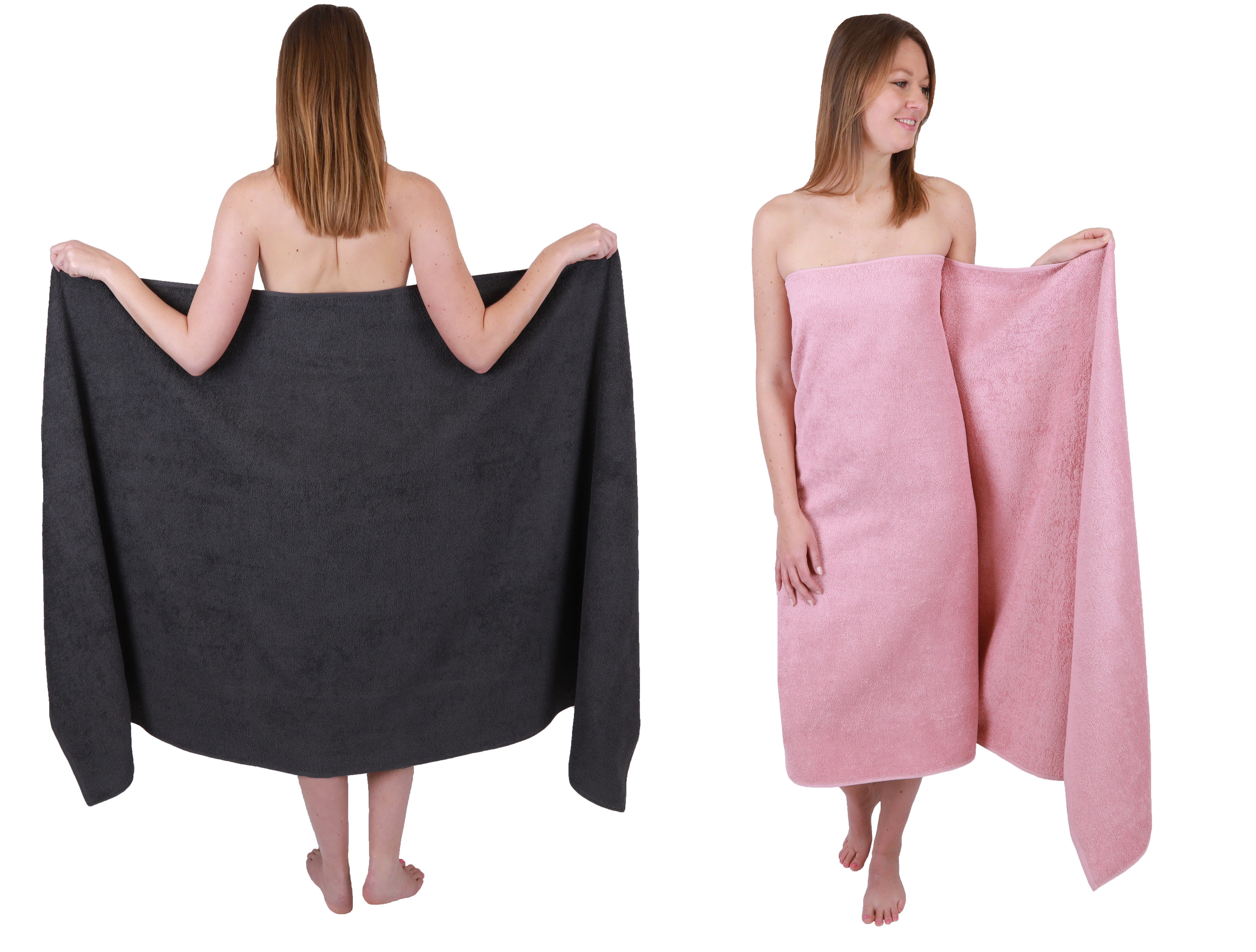 Betz Badetuch 2 Stück Badetücher groß XXL Berlin 100 x 200 cm Badetuch Saunatuch, 100% Baumwolle (2 Stück, 2-St)