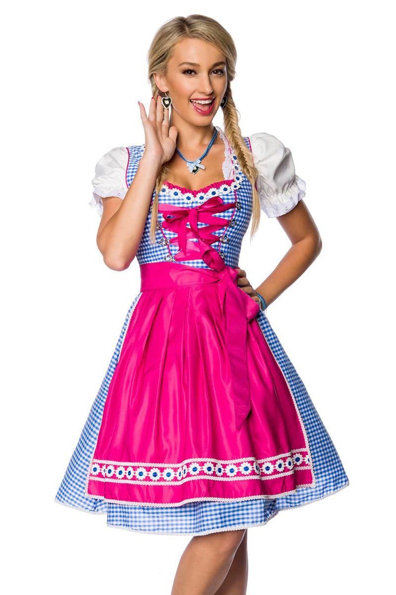 Dirndline Dirndl 2-tlg. Set: Traditionelles Dirndl mit Schürze, Karodirndl