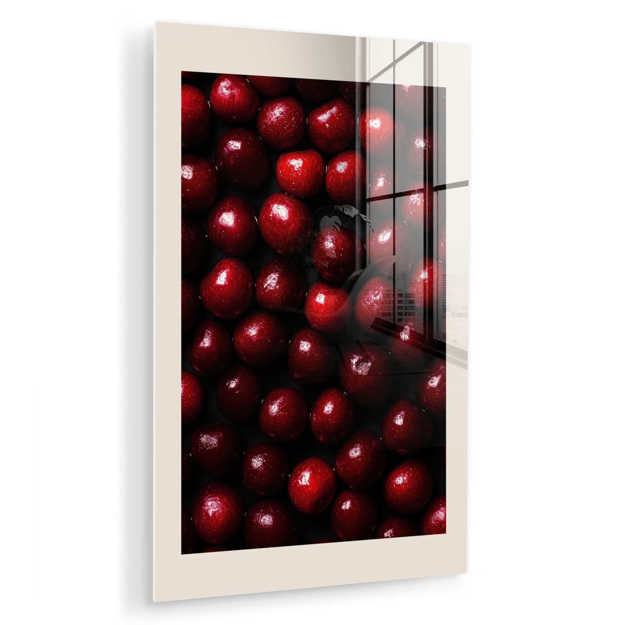MuchoWow Acrylglasbild Kirsche - Rot, Inkl. günstig online kaufen