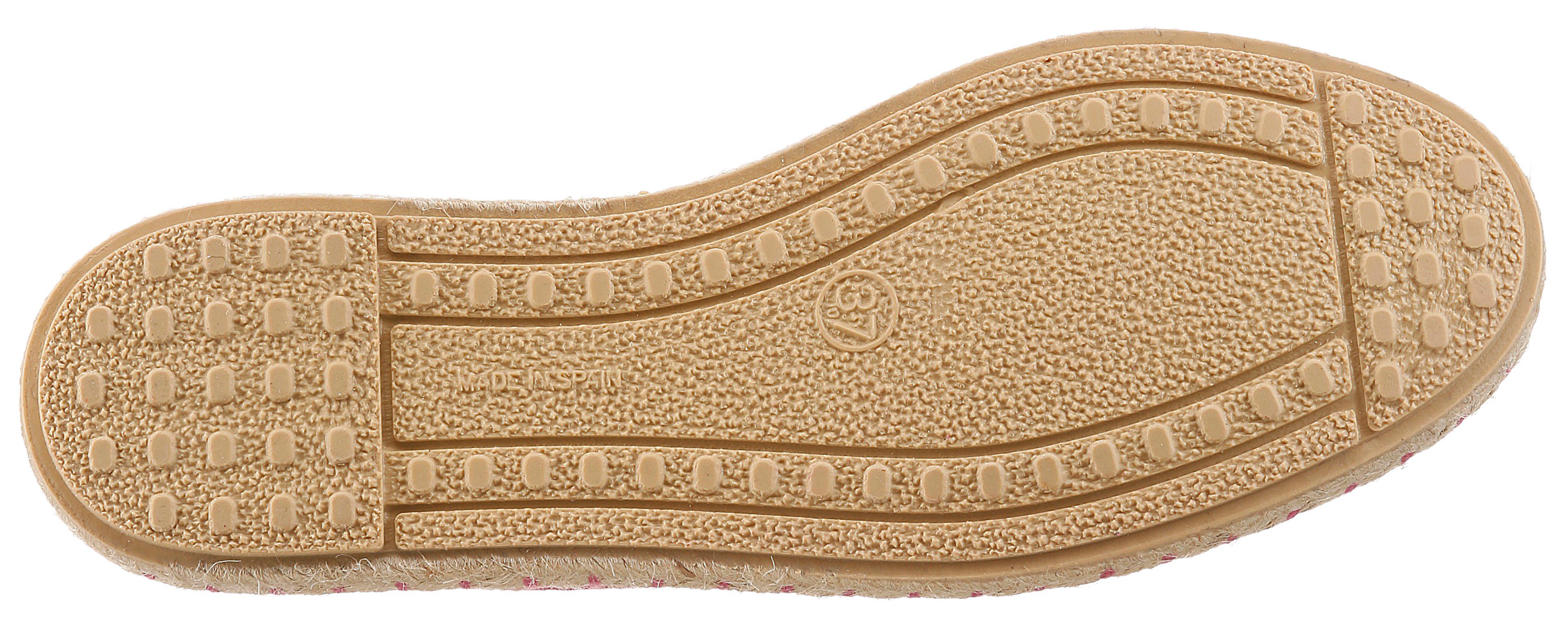 VERBENAS CARMEN SERRAJE Espadrille, Schlupfschuh, Sommerschuh, Loafer mit typischem Jute-Rahmen