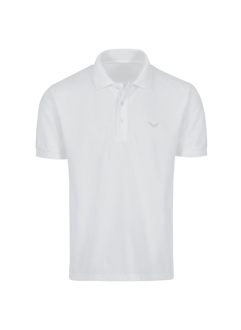 Trigema Poloshirt Piqué-Qualität weiss TRIGEMA Poloshirt in