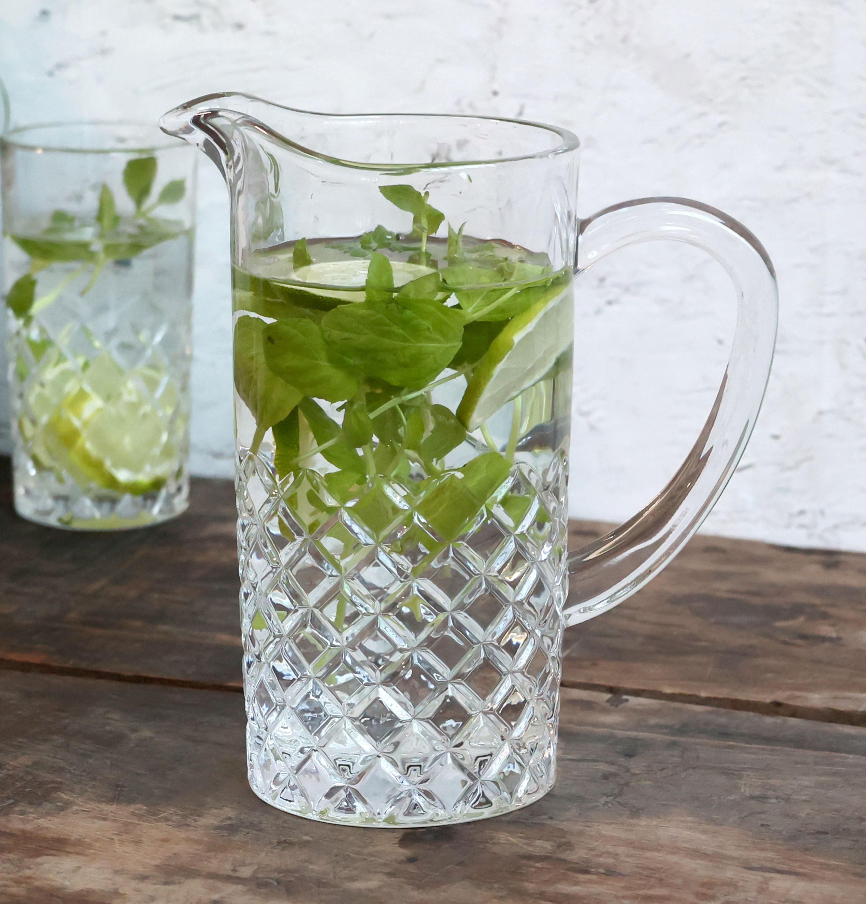 Chic Antique Kanne Chic Antique - Kanne Krug Wasserkrug Karaffe 1,15 l Glas