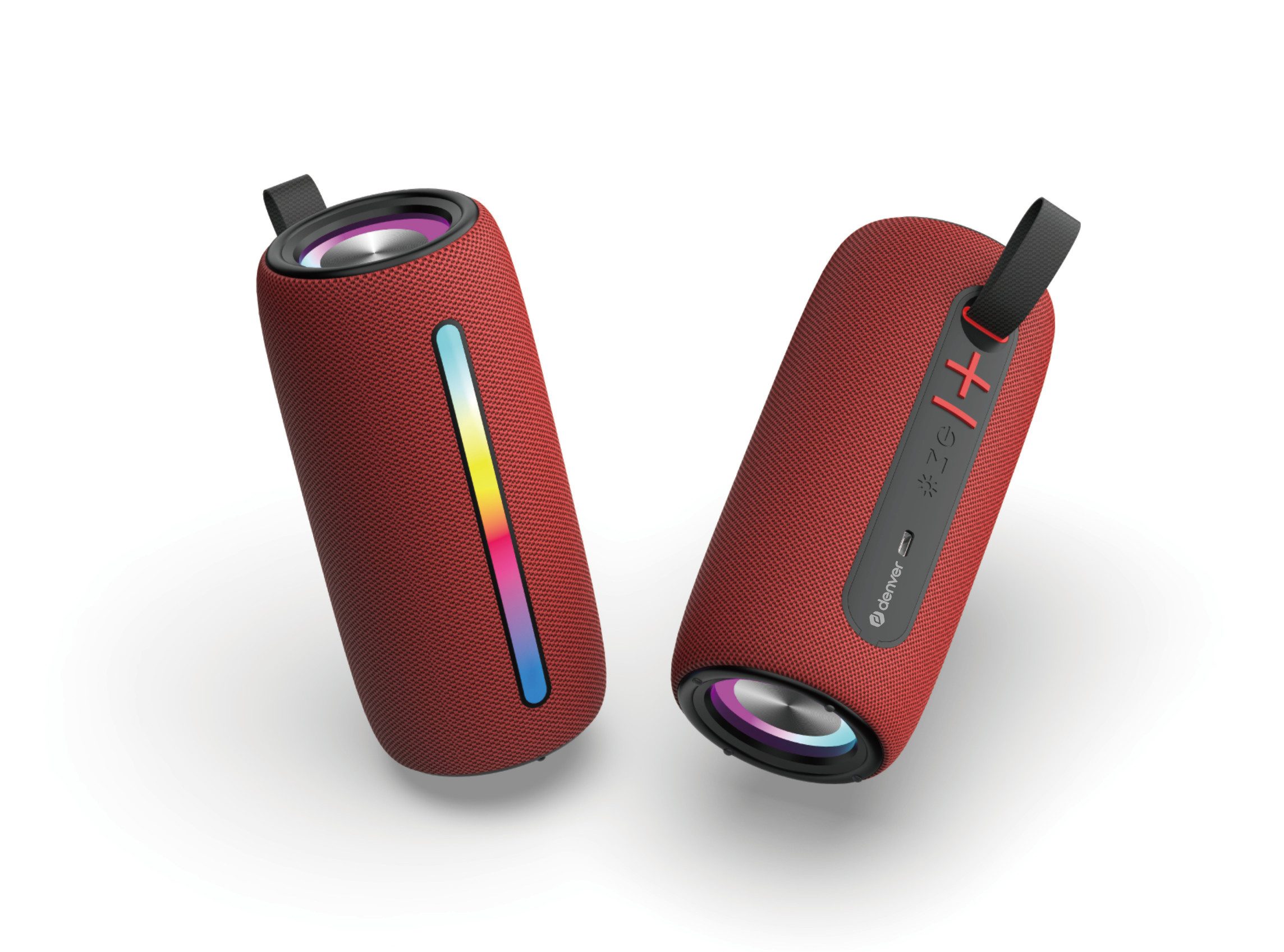 Denver BTL-360BD Bluetooth-Speaker Stereo (2 Lautsprecher) (10 W, RGB- Lichtfunktion, TWS-Funktion, Freisprecheinrichtung)