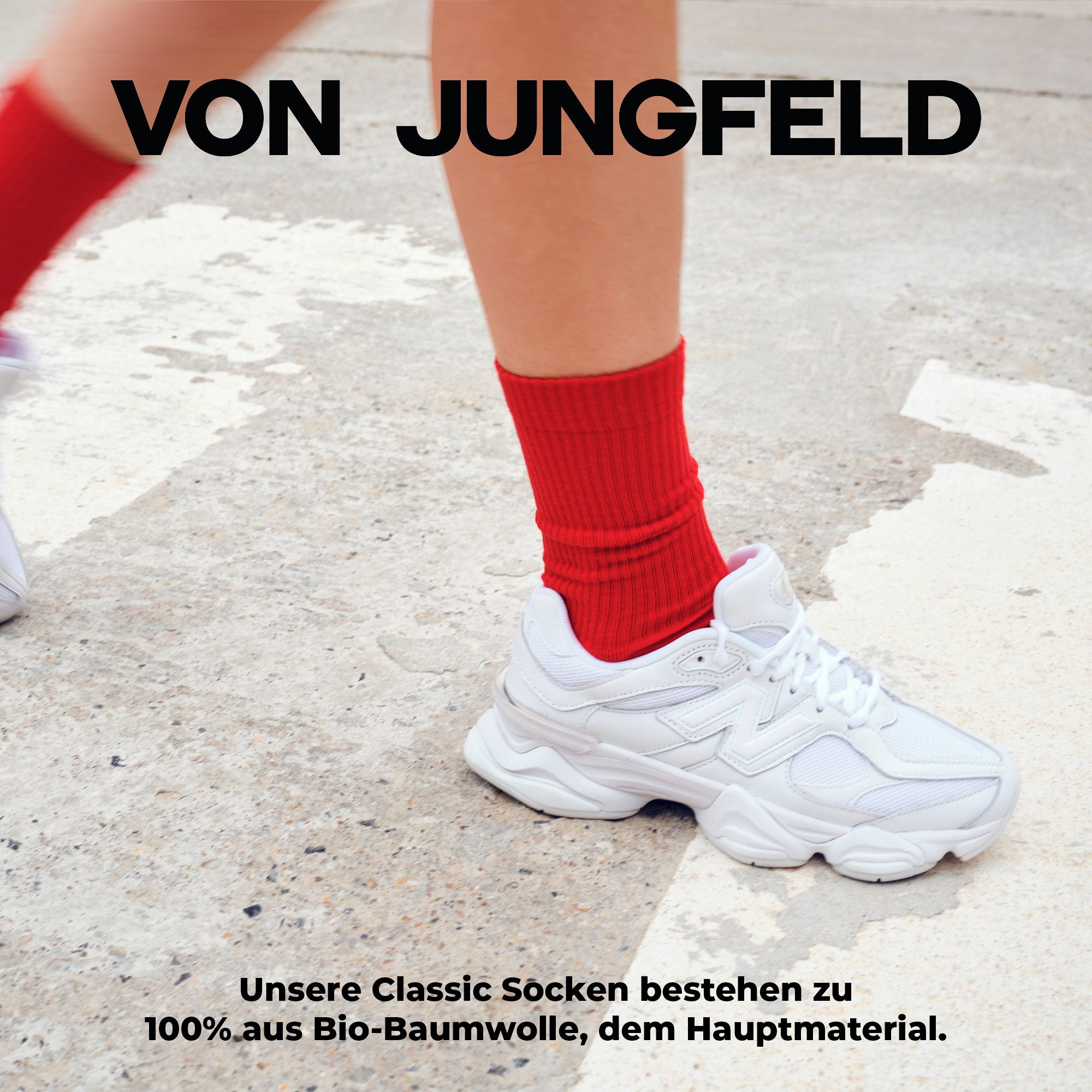 von Jungfeld Tennissocken hohe Sportsocken für günstig online kaufen