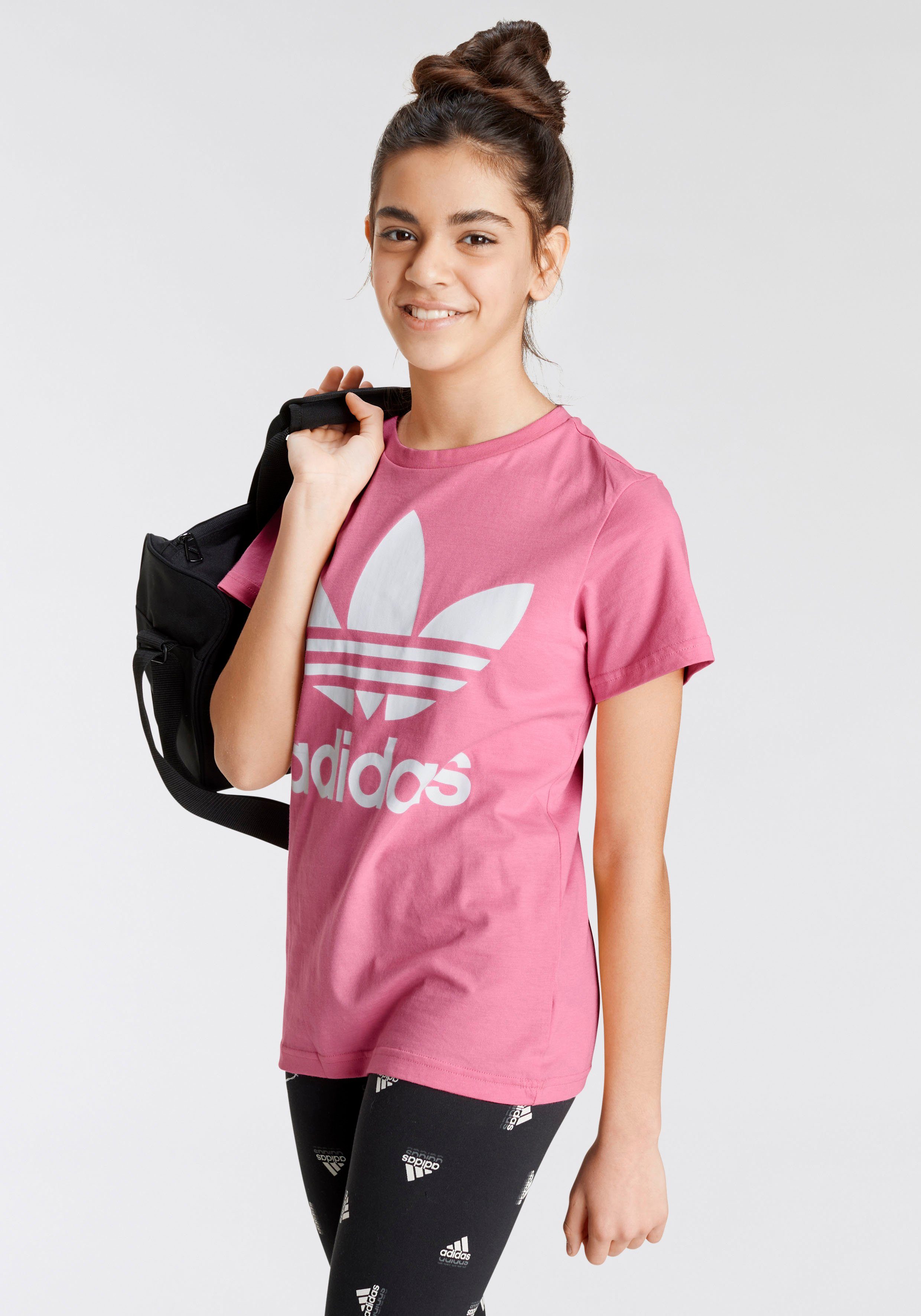 Unisex Originals T-Shirt Bliss adidas TREFOIL White TEE Pink /