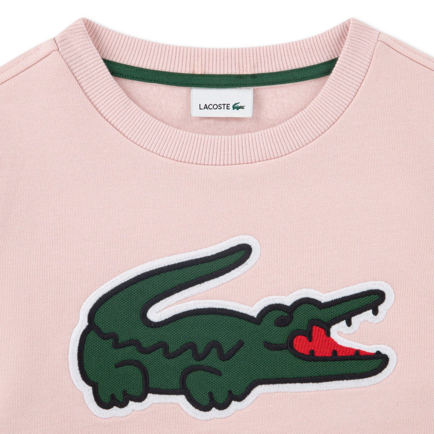 Lacoste Sweatshirt Lacoste Kids Sweatshirt rosa NIDUS mit XXL-Krokodil