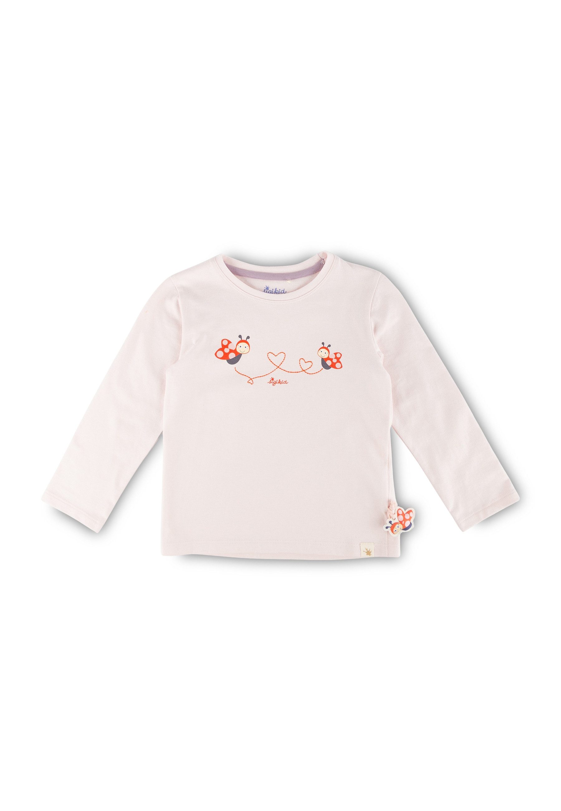 Langarmshirt Langarmshirt happy ladybug für Kinder Mädchen