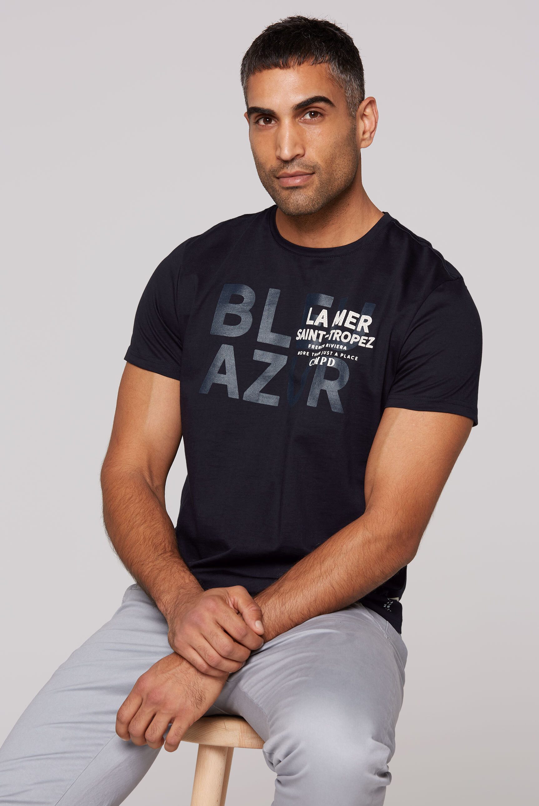 CMPD Rundhalsshirt mit Necktape