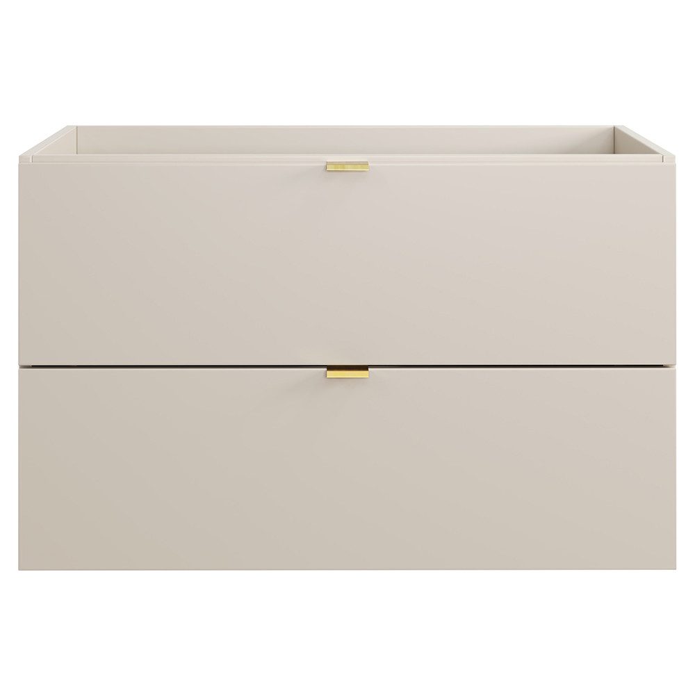 Lomadox DURANGO-56 vanity unit, 80 cm, cashmere, 2 drawers